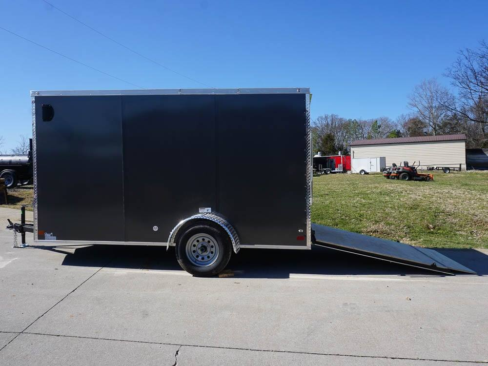 Enclosed Trailer 6′ X 12′ Charcoal- V-Nose 3,500 lb. Axle Storage - Image 16