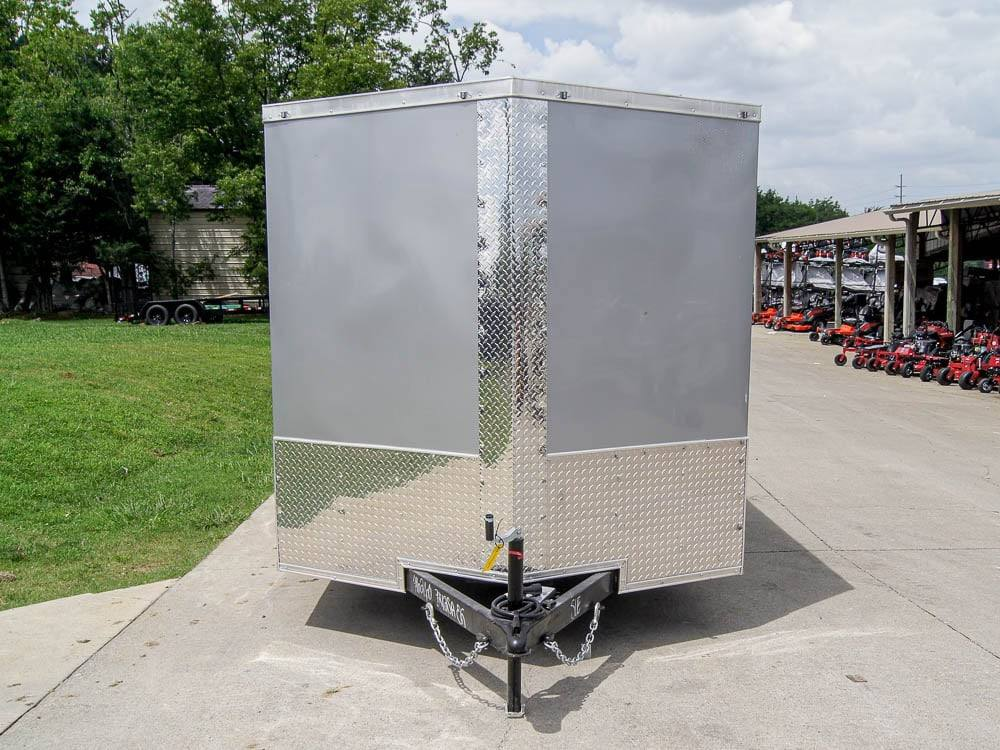 7×12 Silver Frost V-Nose Enclosed Trailer 3,500lb Axles - Image 2