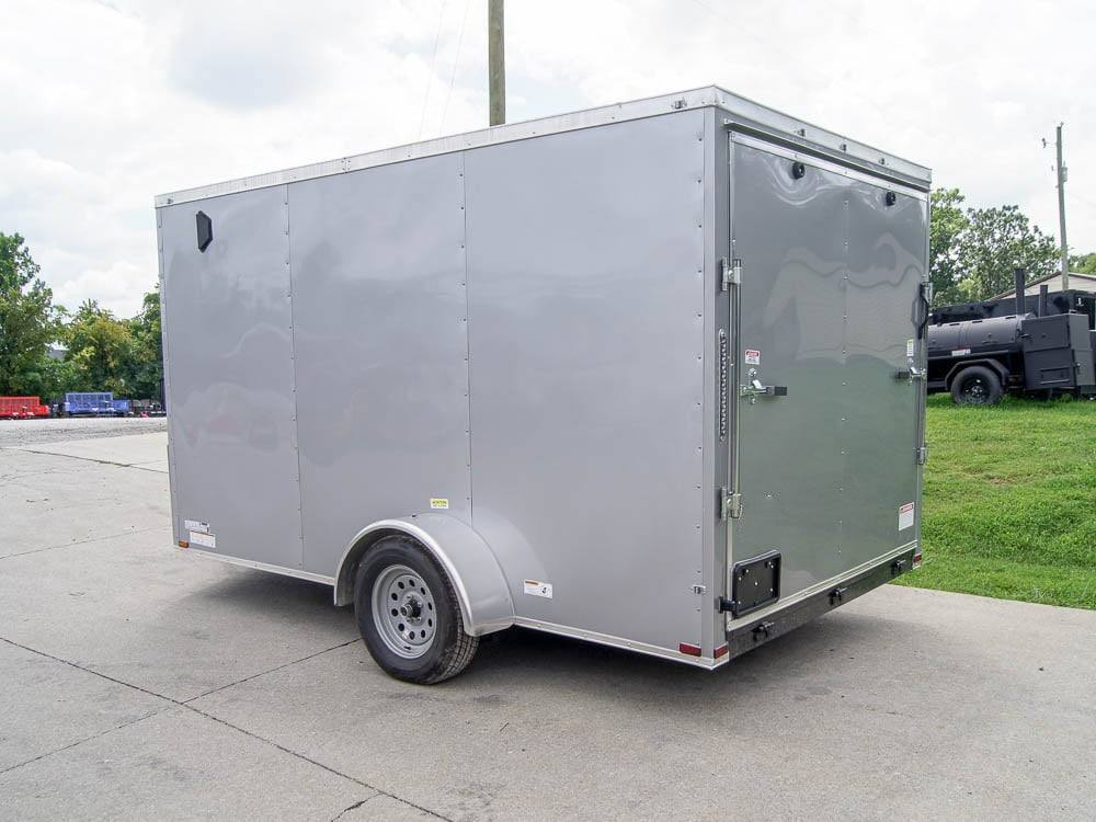 7×12 Silver Frost V-Nose Enclosed Trailer 3,500lb Axles - Image 7