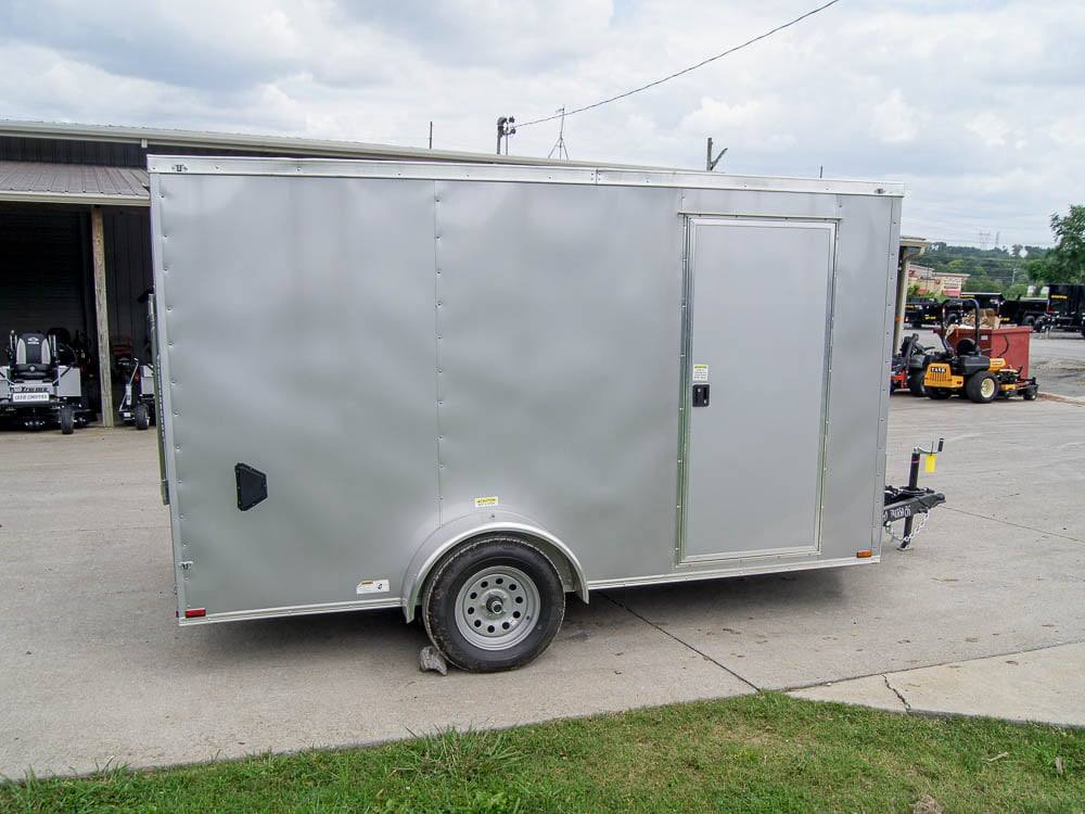 7×12 Silver Frost V-Nose Enclosed Trailer 3,500lb Axles - Image 5
