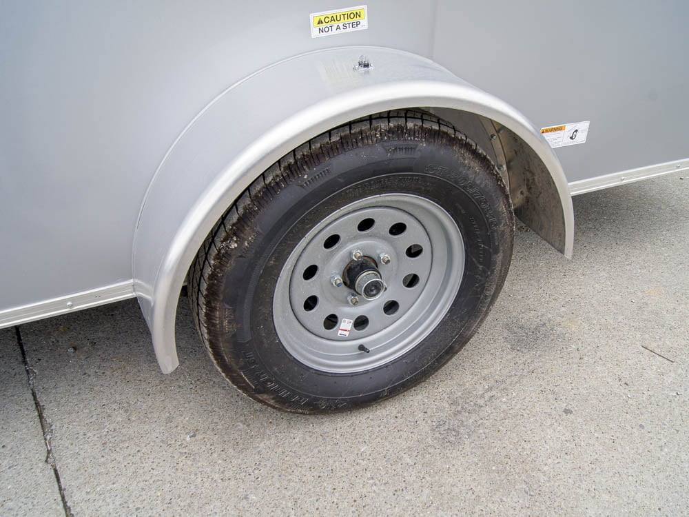 7×12 Silver Frost V-Nose Enclosed Trailer 3,500lb Axles - Image 13