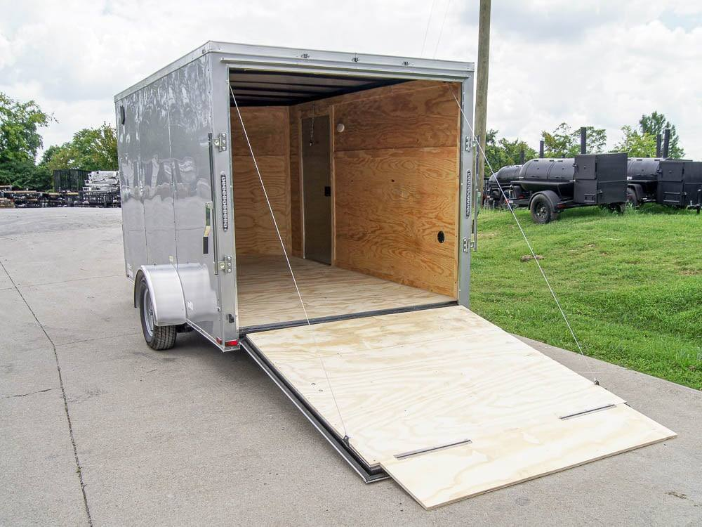 7×12 Silver Frost V-Nose Enclosed Trailer 3,500lb Axles - Image 10