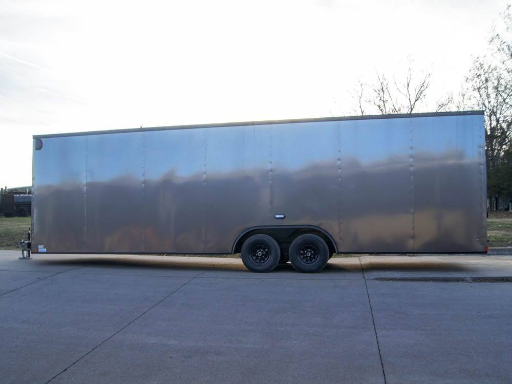 8.5×28 V-Nose Enclosed Trailer Black Out Package (2) 5,200lb Axles - Image 5