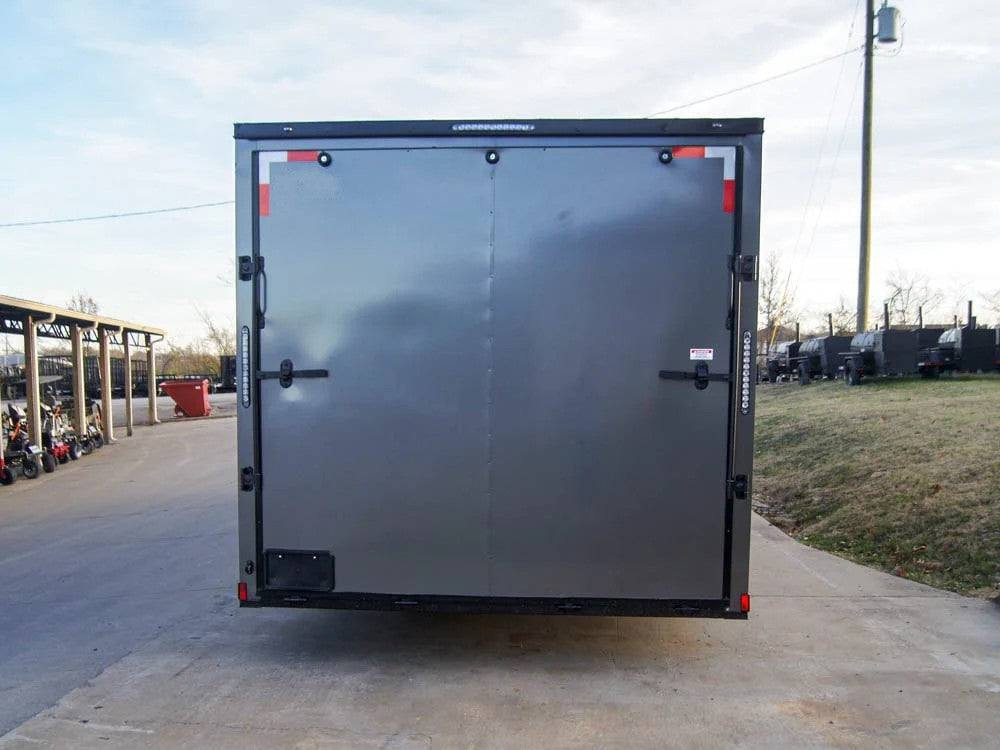 8.5×28 V-Nose Enclosed Trailer Black Out Package (2) 5,200lb Axles - Image 6