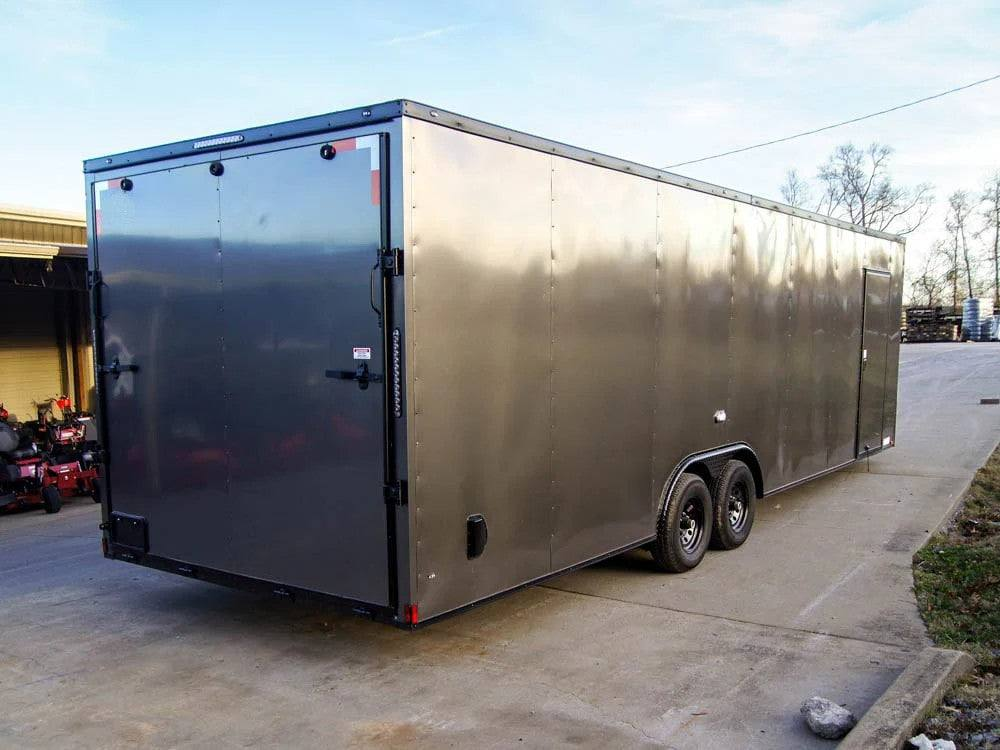 8.5×28 V-Nose Enclosed Trailer Black Out Package (2) 5,200lb Axles - Image 4