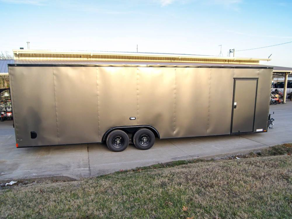 8.5×28 V-Nose Enclosed Trailer Black Out Package (2) 5,200lb Axles - Image 8