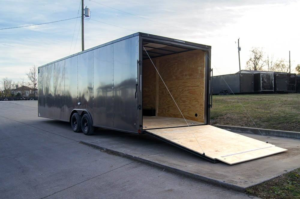 8.5×28 V-Nose Enclosed Trailer Black Out Package (2) 5,200lb Axles - Image 15