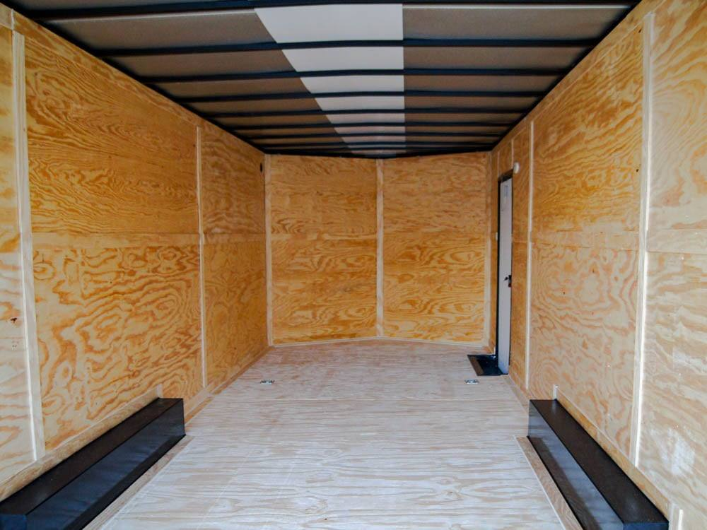 8.5×24 Black V-Nose Enclosed Trailer Blackout Pkg (2) 5,200lb Axles - Image 17