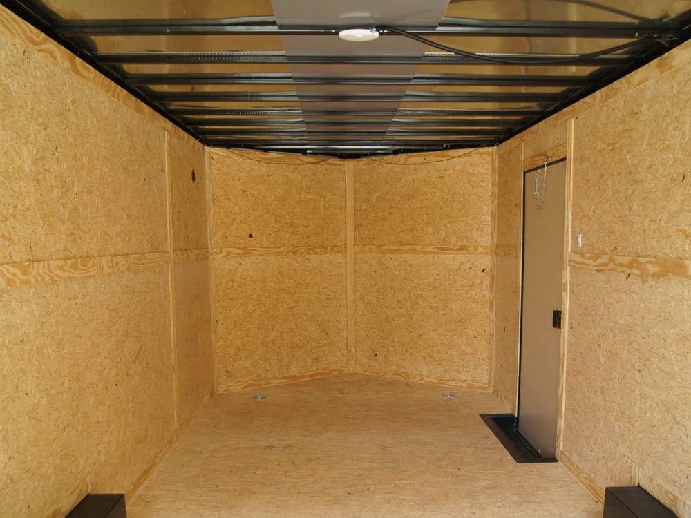 8.5×20 Charcoal Enclosed Trailer with Blackout Package (2) 5200lb Axles Storage - Image 22