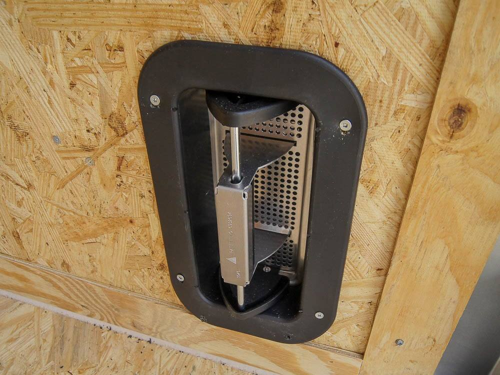 7×12 Charcoal V-Nose Custom Enclosed Trailer 3500lb Axle with Brake Storage - Image 10