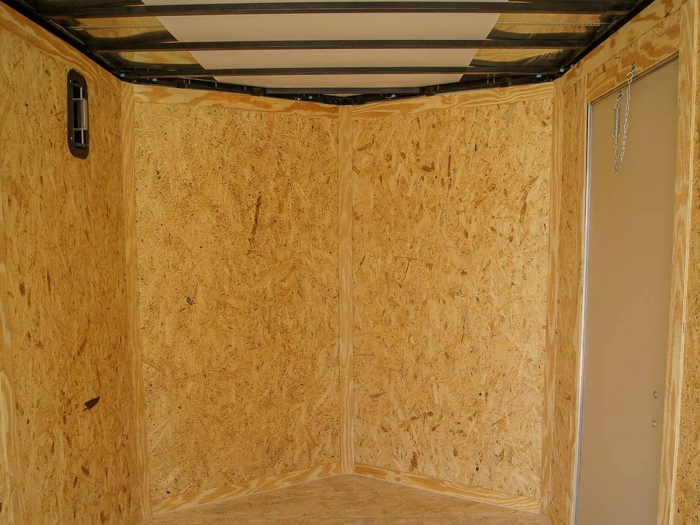 7×12 Charcoal V-Nose Custom Enclosed Trailer 3500lb Axle with Brake Storage - Image 13