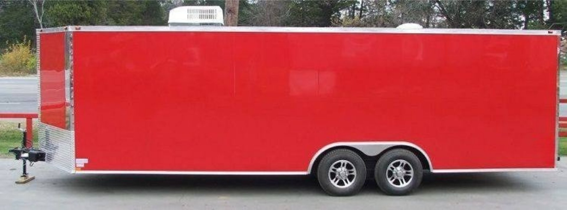 Enclosed Trailer 8.5’x24′ Red – Motorcycle Car Bike Hauler Storage - Image 3
