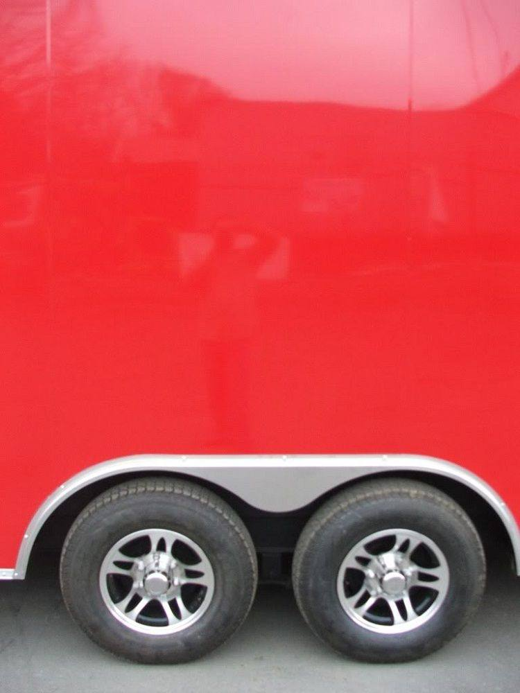 Enclosed Trailer 8.5’x24′ Red – Motorcycle Car Bike Hauler Storage - Image 5