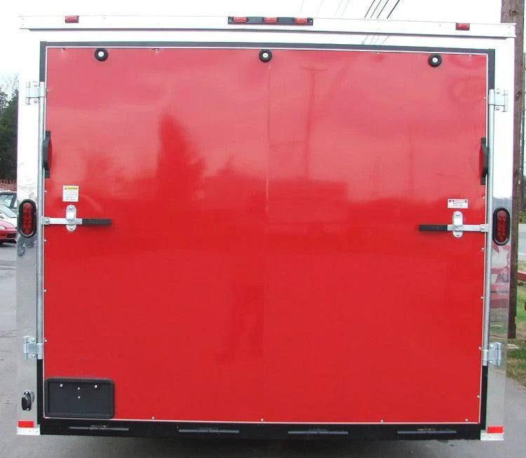Enclosed Trailer 8.5’x24′ Red – Motorcycle Car Bike Hauler Storage - Image 4