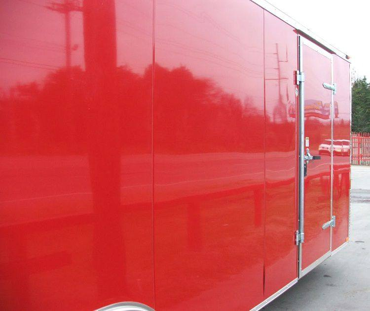 Enclosed Trailer 8.5’x24′ Red – Motorcycle Car Bike Hauler Storage - Image 11