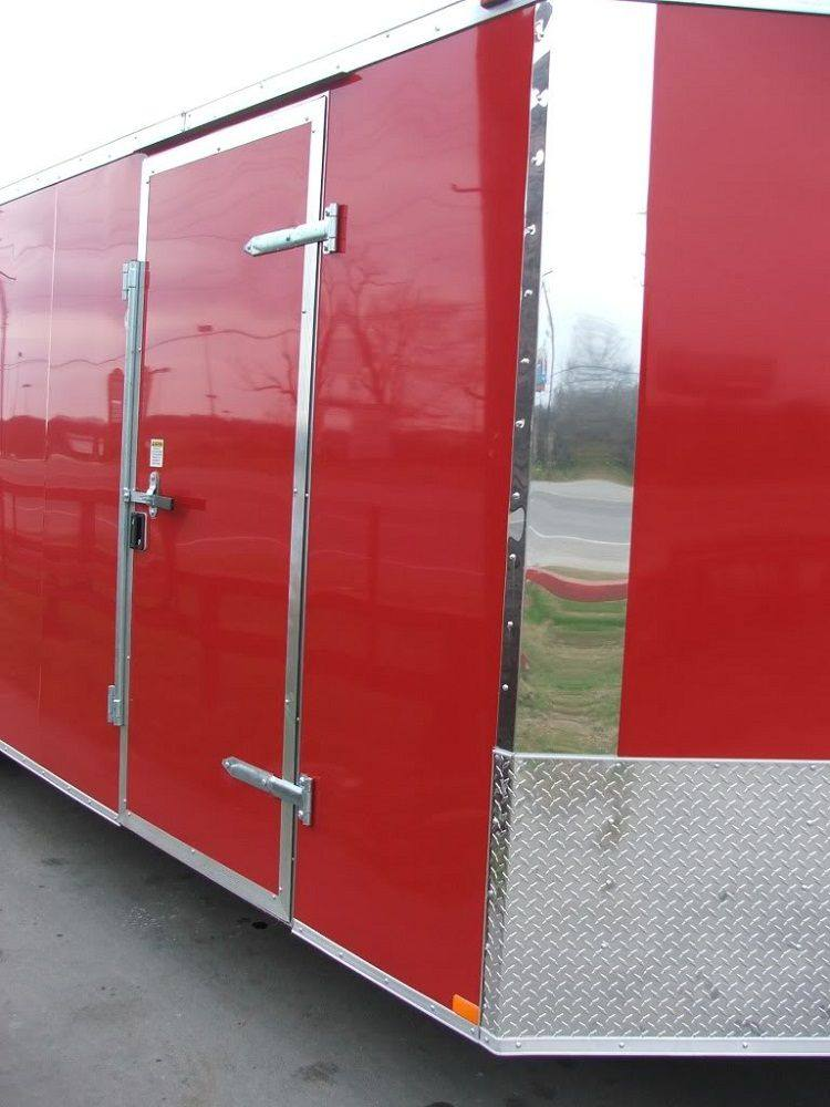 Enclosed Trailer 8.5’x24′ Red – Motorcycle Car Bike Hauler Storage - Image 10