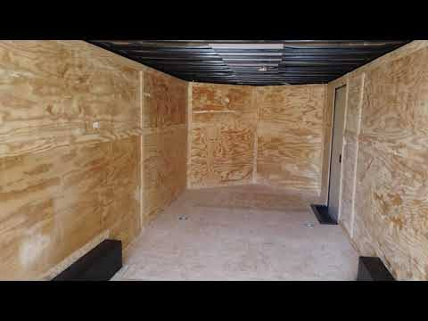 8.5×24 Black V-Nose Enclosed Trailer Blackout Pkg (2) 5,200lb Axles - Image 19