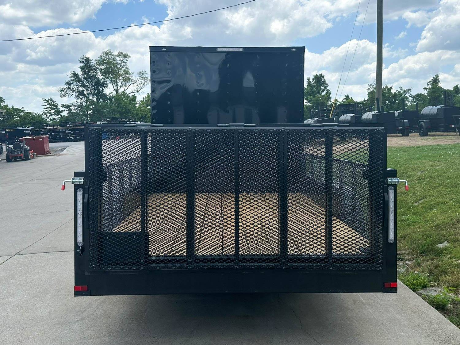 7×18 Black with Blackout Hybrid Enclosed Trailer (2) 7K Axles Storage - Image 7