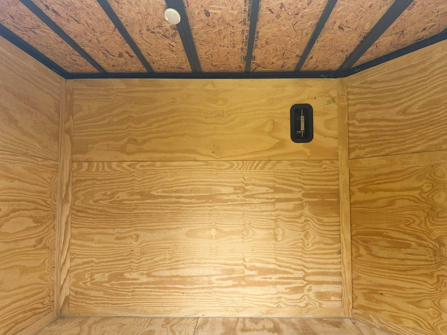 7×18 Black with Blackout Hybrid Enclosed Trailer (2) 7K Axles Storage - Image 18