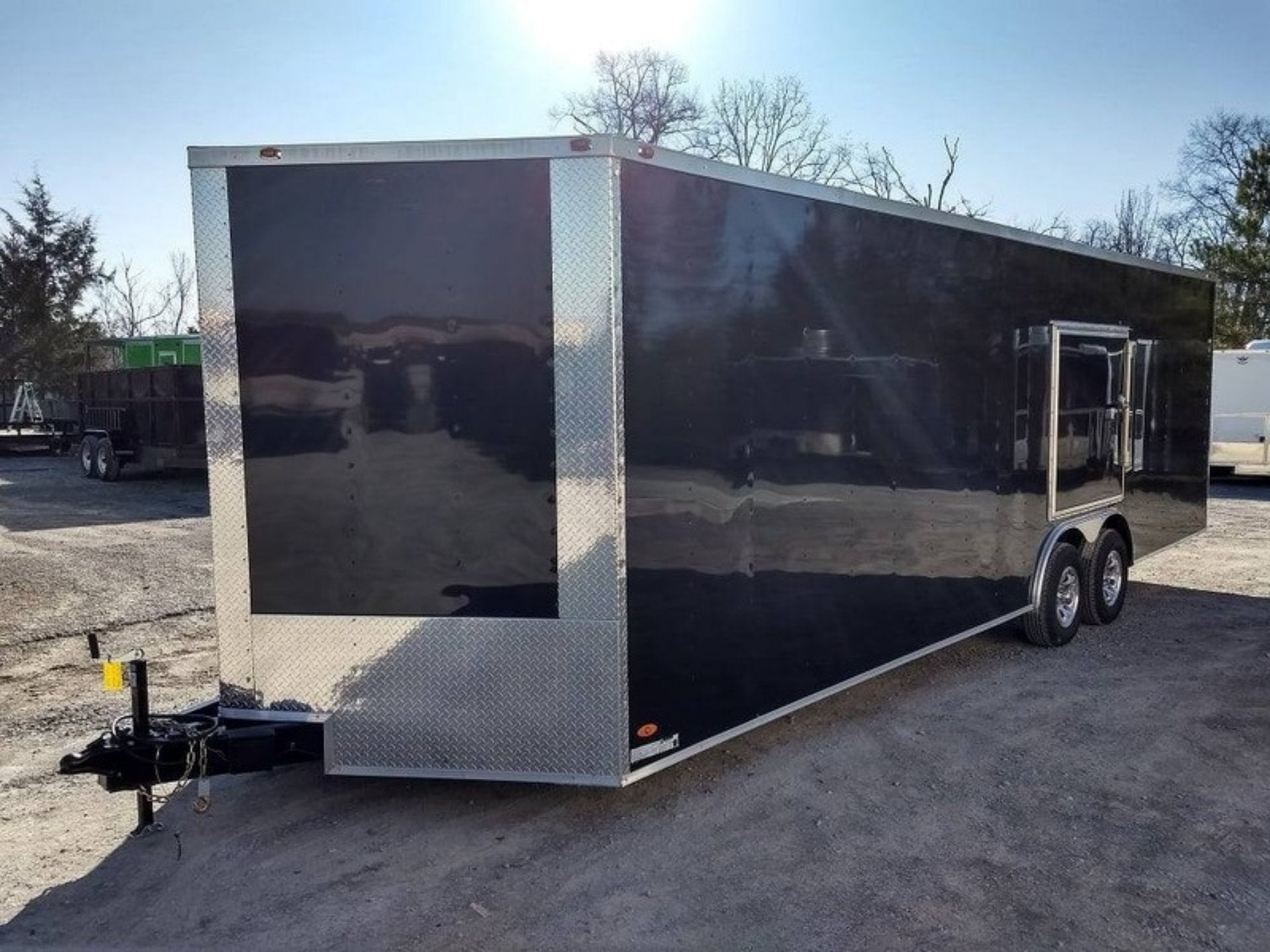 Enclosed Trailer 8.5′ X 26′ Black Race Ready Tandem 5,200lb Axles Storage - Image 21