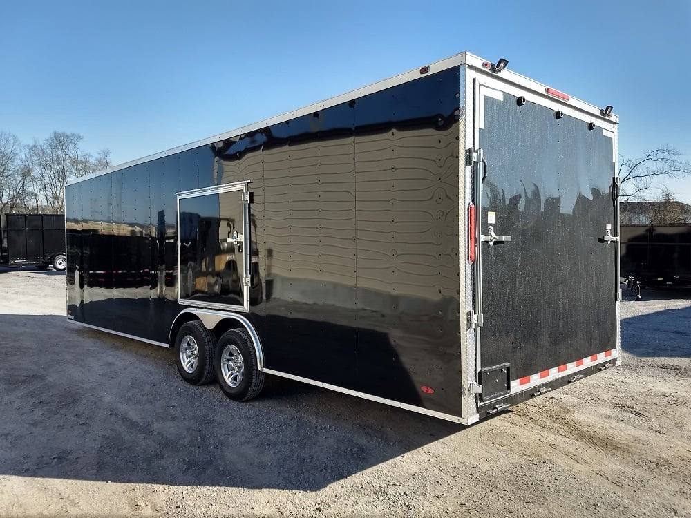 Enclosed Trailer 8.5′ X 26′ Black Race Ready Tandem 5,200lb Axles Storage - Image 4