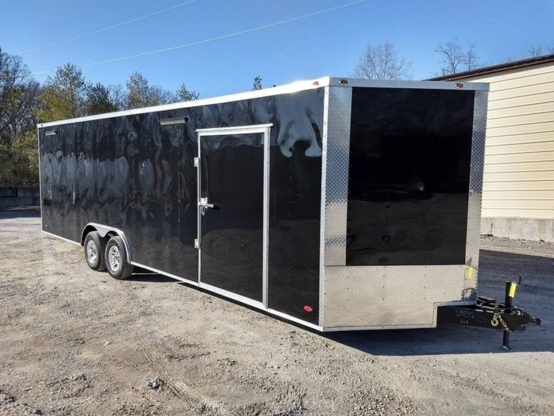 Enclosed Trailer 8.5′ X 26′ Black Race Ready Tandem 5,200lb Axles Storage - Image 3