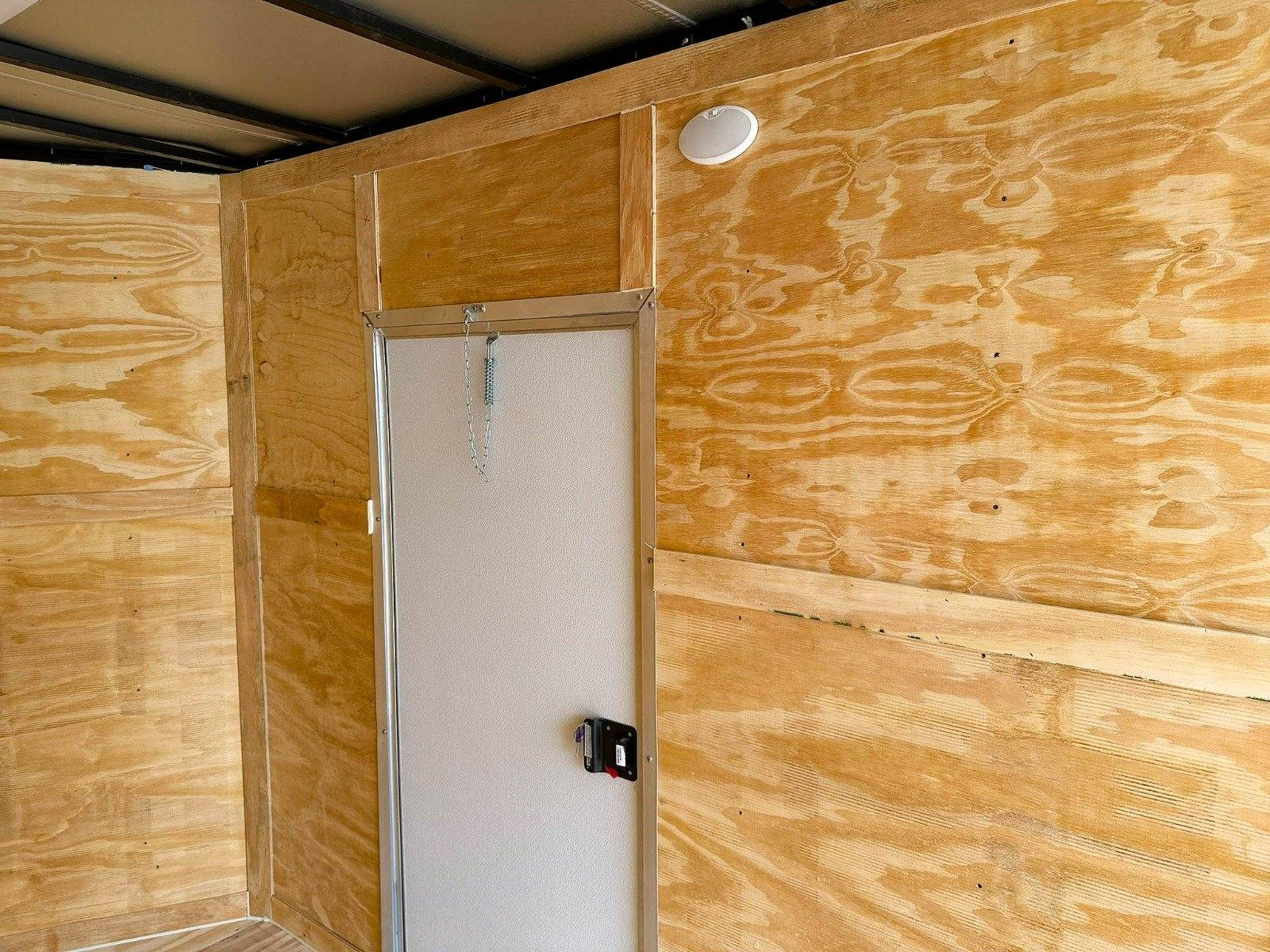 7×16 White V-Nose Enclosed Trailer (2) 3,500lb Axles 7ft Interior 7K GVWR - Image 20