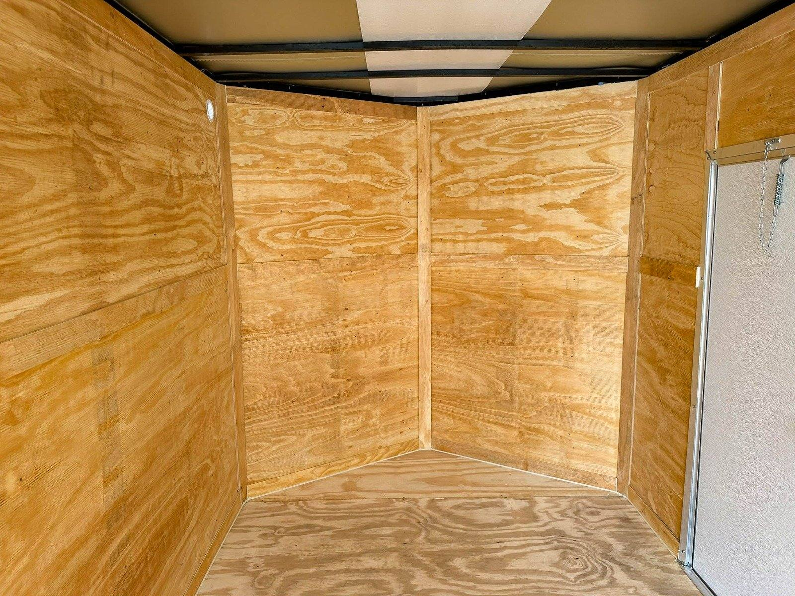 7×16 White V-Nose Enclosed Trailer (2) 3,500lb Axles 7ft Interior 7K GVWR - Image 21