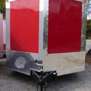 Enclosed Trailer 8.5’x24′ Red & Black Equipment Hauler Storage