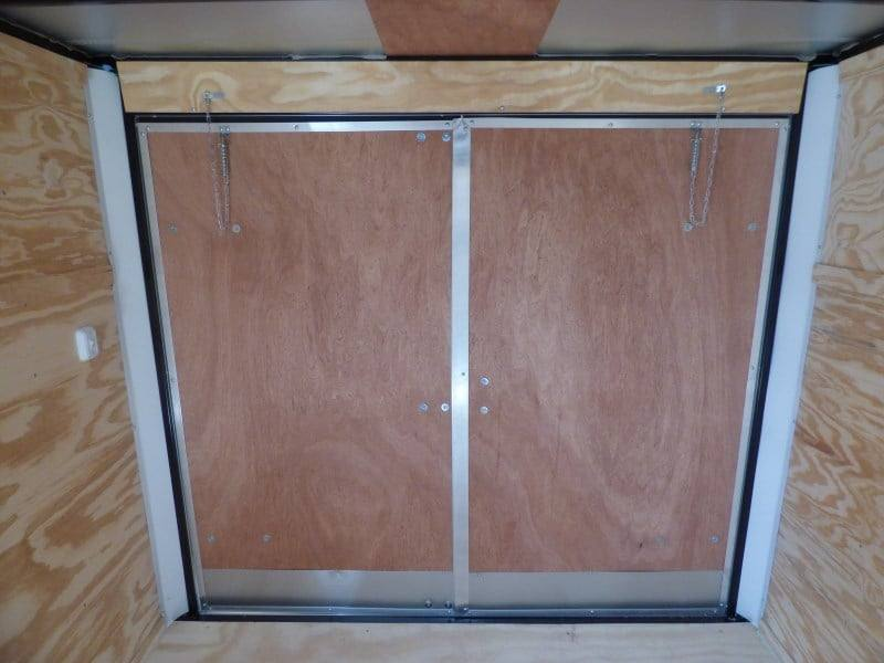 Enclosed Trailer 7’x12′ V-Nose with Barn Doors Storage 3500 lb Axle - Image 12