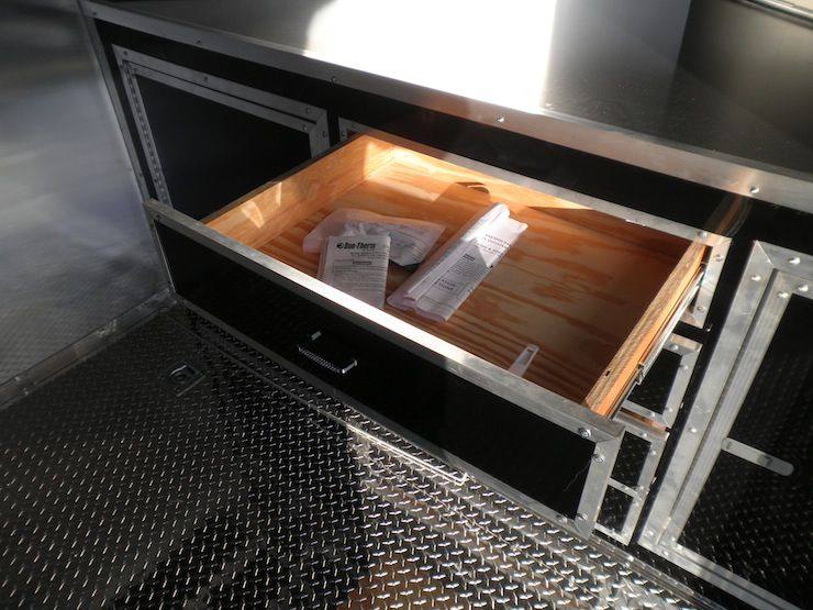 Enclosed Trailer 8.5’x28′ Black – Car Equipment Hauler Storage - Image 16