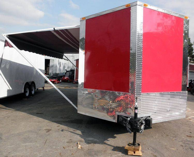 Enclosed Trailer 8.5’x24′ Red – ATV Car Bike Equipment Hauler Storage - Image 3