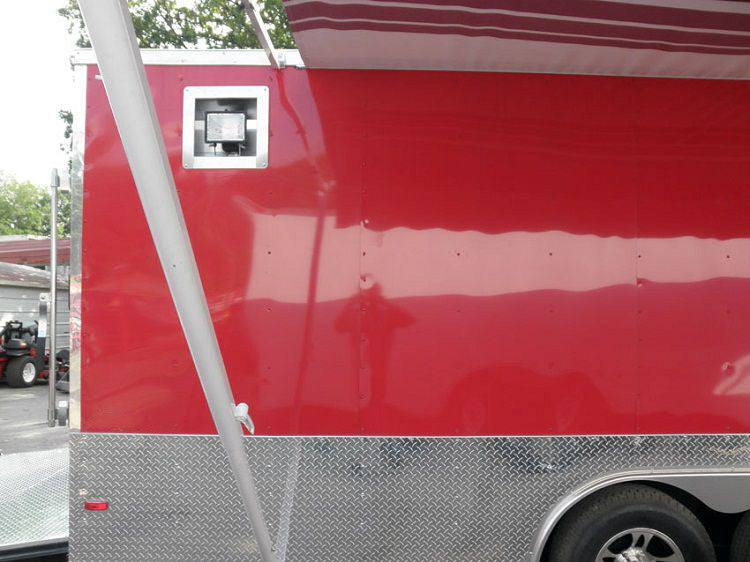 Enclosed Trailer 8.5’x24′ Red – ATV Car Bike Equipment Hauler Storage - Image 5