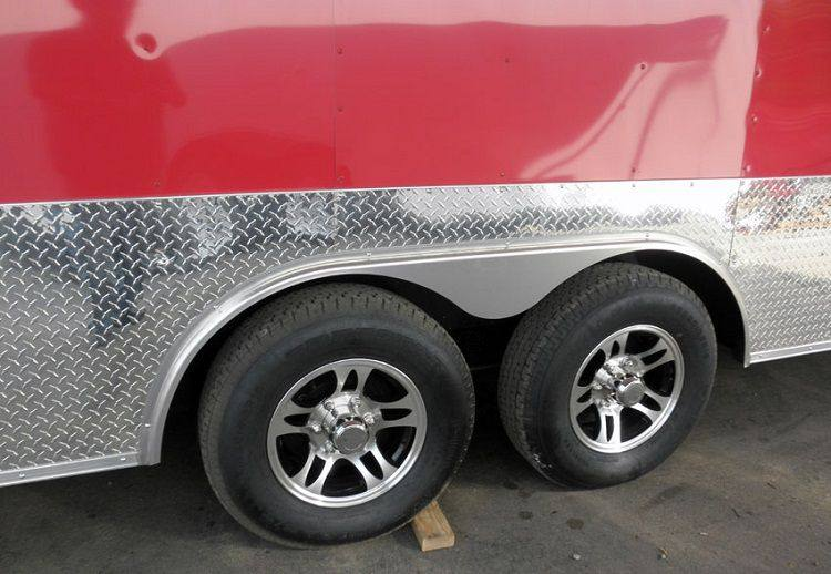 Enclosed Trailer 8.5’x24′ Red – ATV Car Bike Equipment Hauler Storage - Image 9