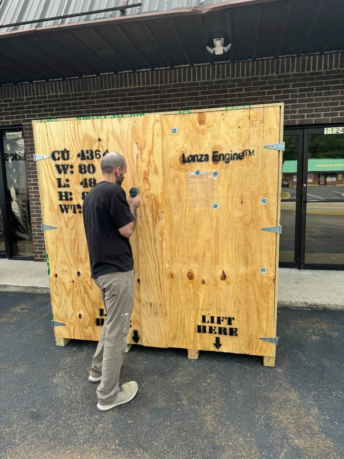 Heavy Duty Wood Shipping Crate – 80″ x 48″ x 82″ - Image 2