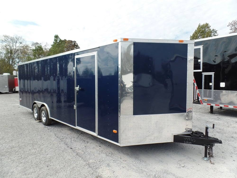 Enclosed Trailer 8.5′ X 24′ Indigo Blue Equipment Hauler Storage - Image 4