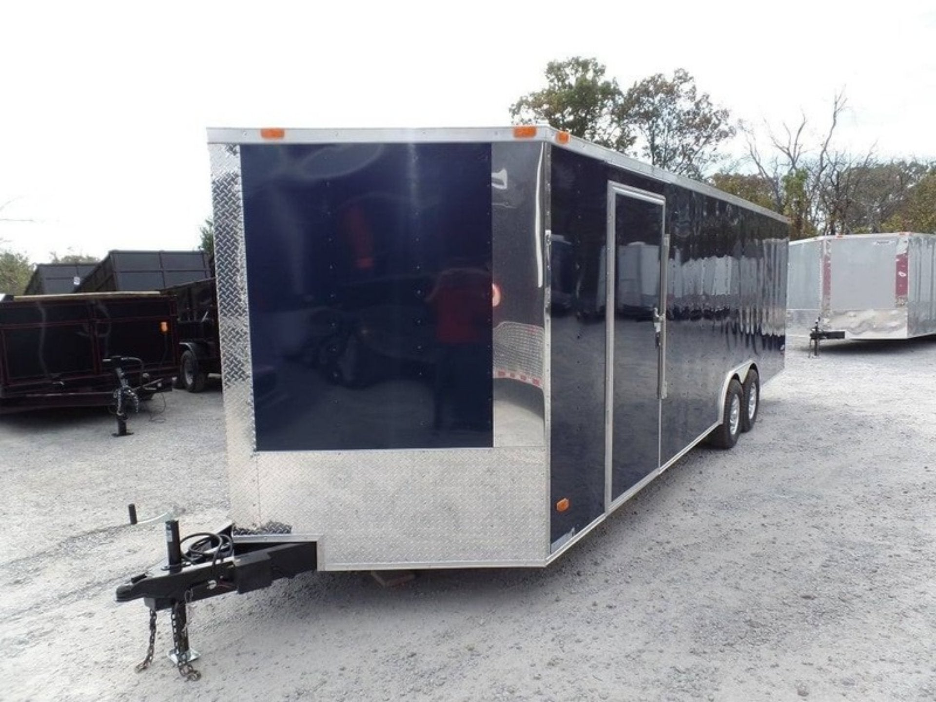 Enclosed Trailer 8.5′ X 24′ Indigo Blue Equipment Hauler Storage - Image 3