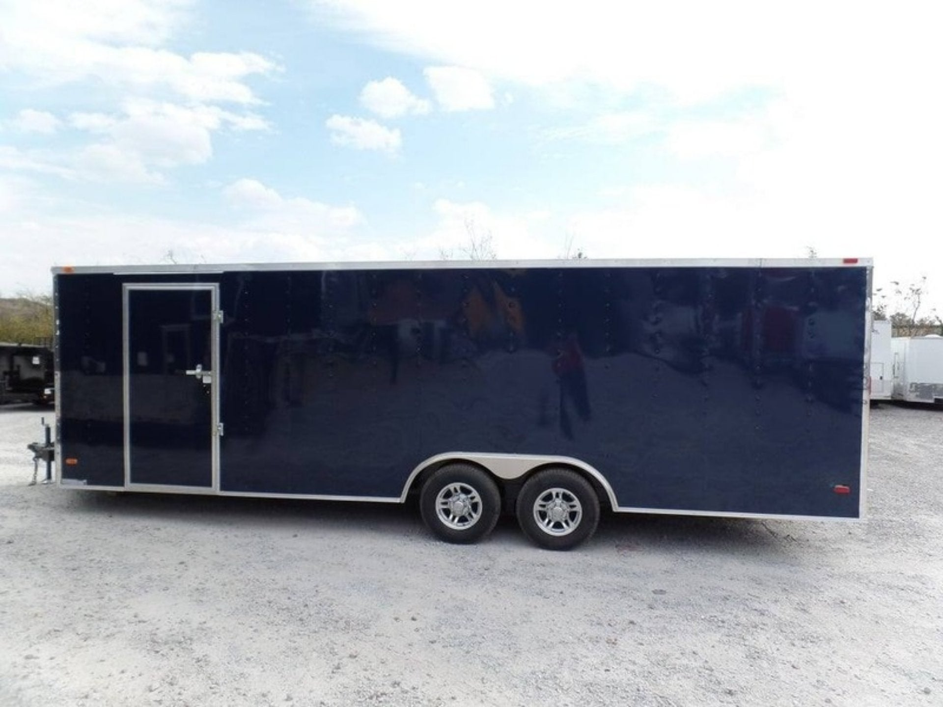 Enclosed Trailer 8.5′ X 24′ Indigo Blue Equipment Hauler Storage - Image 5