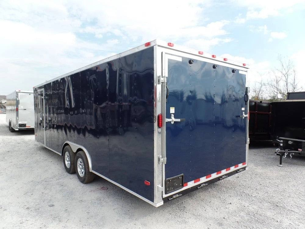 Enclosed Trailer 8.5′ X 24′ Indigo Blue Equipment Hauler Storage - Image 6