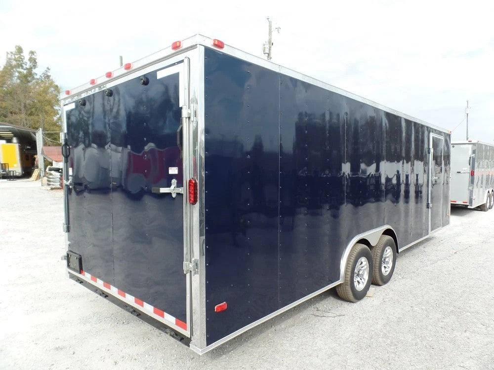 Enclosed Trailer 8.5′ X 24′ Indigo Blue Equipment Hauler Storage - Image 7