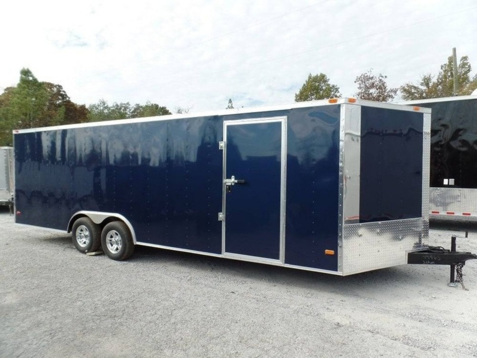 Enclosed Trailer 8.5′ X 24′ Indigo Blue Equipment Hauler Storage - Image 2
