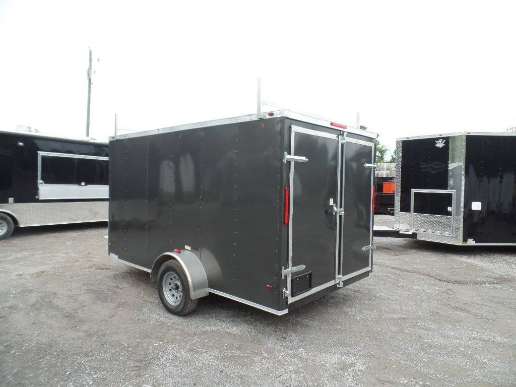 Enclosed Trailer 7′ X 12′ Single Axle 3500 lbs V-Nose Storage - Image 3