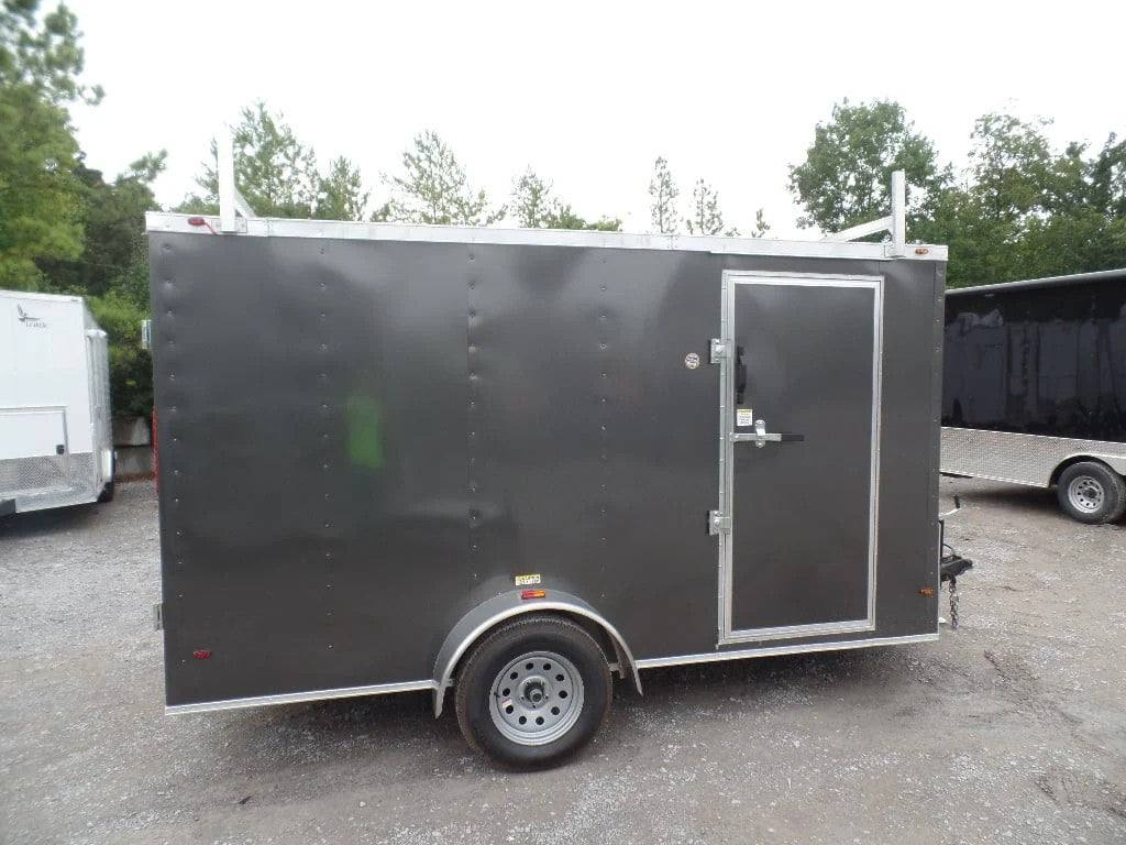 Enclosed Trailer 7′ X 12′ Single Axle 3500 lbs V-Nose Storage - Image 6