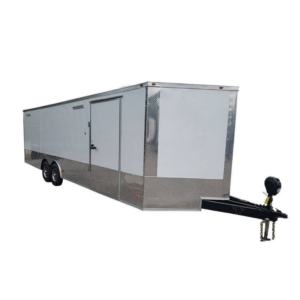 Enclosed Trailer 8.5′ X 26′ White Car Hauler